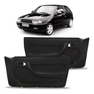 Par Forro Porta Gol Bola Parati Dianteiro Elétrico 2p Preto. Preto