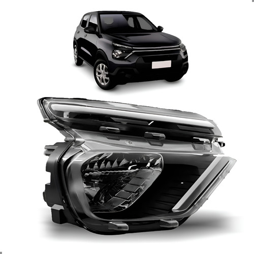 Farol Sem Led Para Citroën C3 21 22 2023 2024 2025 1ª Linha Direito/passageiro