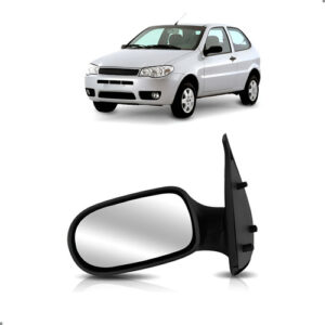 Retrovisor Lateral Palio 2004 A 2011 02 Portas Lado Esquerdo