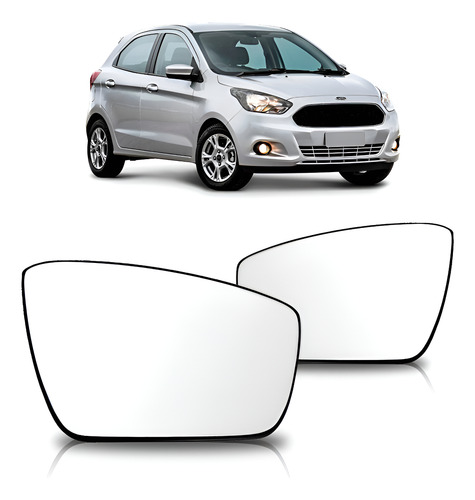 Lente Retrovisor Ka 2015 2016 2017 2018 Com Base Le