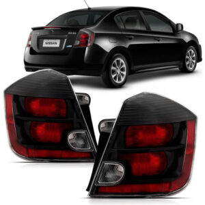 Par Sinaleira Traseira Fume Sentra 2012 A 2014 Ambos Lados Fumê