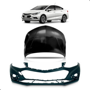 Kit Frente Capo E Parachoque Para Chevrole Cruze 2017 A 2024