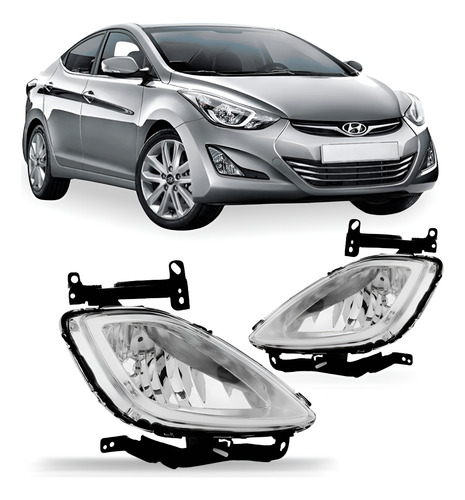 Par Farol Milha Elantra 2011 A 2013