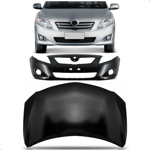 Capo E Parachoque Dianteiro Toyota Corolla 2009 A 2011