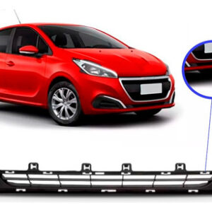 Grade Central Parachoque 208 Allure 2017 18 A 2020 1a Linha