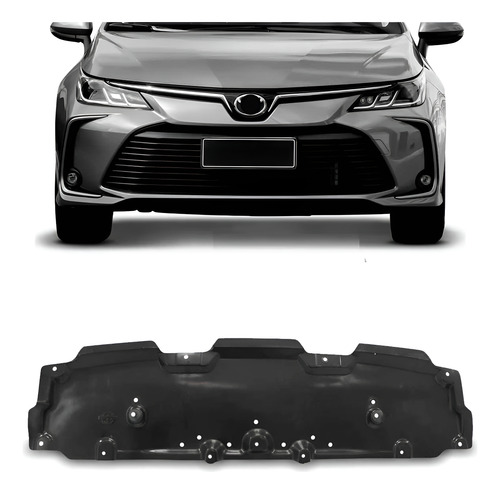 Defletor Acabamento Do Parachoque Corolla 2020 21 22 A 2025 Preto