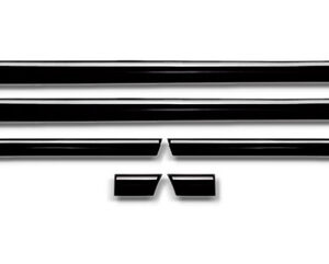 Friso Lateral Santana Gl 1991 1992 Preto E Cromado 2p