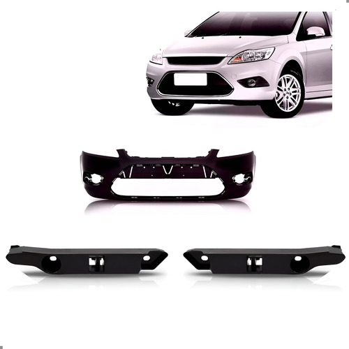 Para-choque Para Focus 2009 2010 A 2013 Dianteiro 1a Linha Preto
