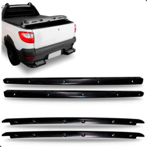 Kit Protetor Tampa Borda Caçamba Strada 2014 A 2020 Working Preto