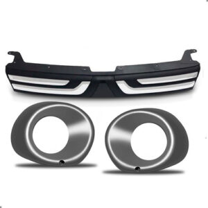 Kit Grade Friso Para Oulander 2014 2015 Par Molduras Cromado Preto