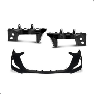 Kit Parachoque Dianteiro Para Onix 2020 A 2025 Par Suporte Preto