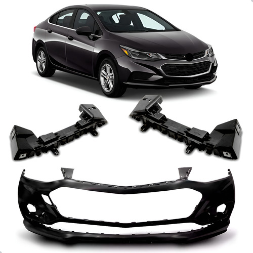 Envolvente Dianteiro Cruze 2017 A 2019 Com Guias Novo Preto