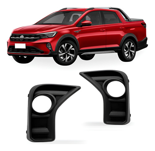 Par Grade Lateral Saveiro 23 A 26 Parachoque Diant C/ Furo