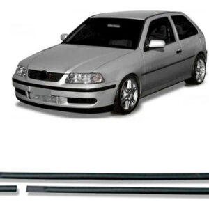 Borrachão Porta Lateral Gol G3 2pts 1999 A 2003 6pçs Preto