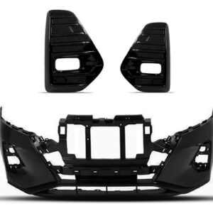 Kit Parachoque Kicks 2022 A 2024 Com Par Grade Lateral Preto