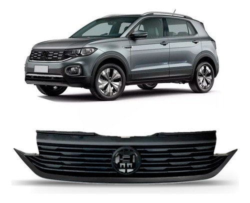 Grade Radiador T Cross 2019 A 2024 Highline C/friso 1a Linha