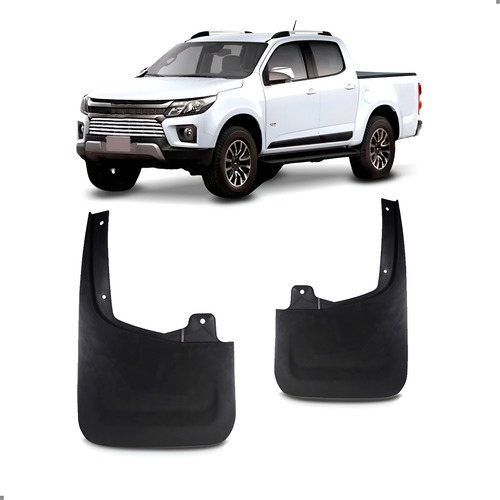 Kit 02 Peças Parabarro S10 Traseiro Fixação 2012 A 2023