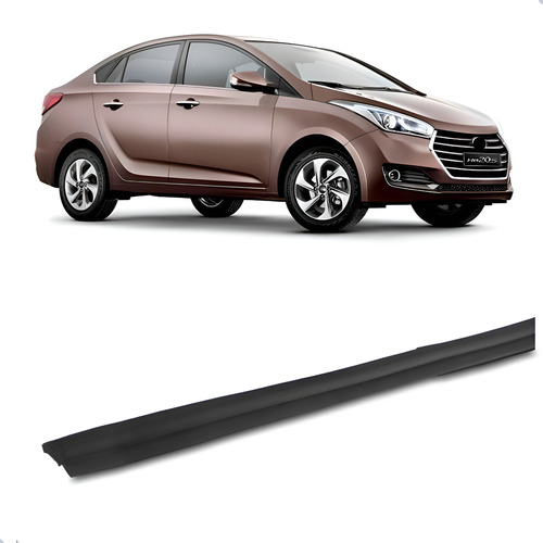 Pestana Traseira Hb20 2012 A 2019 Sedan 4 Portas Externa  Preto - Direito