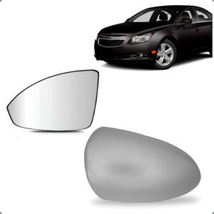 Kit Capa E Lente Retrovisor Cruze 2011 A 2016 Esquerdo Esquerdo