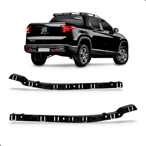 Par Suporte Guia Parachoque Traseiro Toro 2017 A 2025