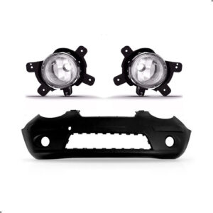 Kit Parachoque Dianteiro Picanto 2008 A 2011 Par Farol Milha Preto