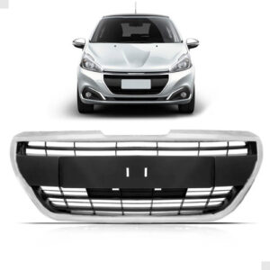 Grade Peugeot 208 2017 A 2020 Preta Com Aro Cromado