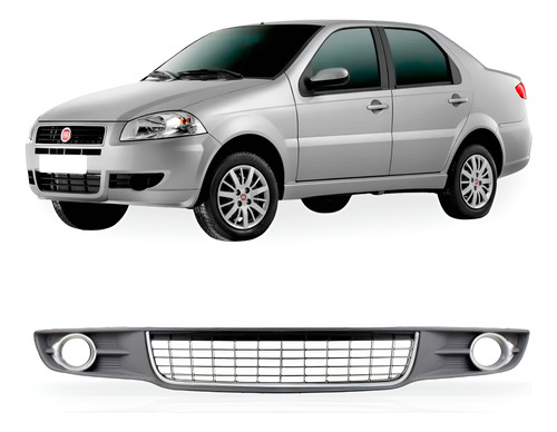 Grade Central Parachoque Siena 2008 2009 2010 2011