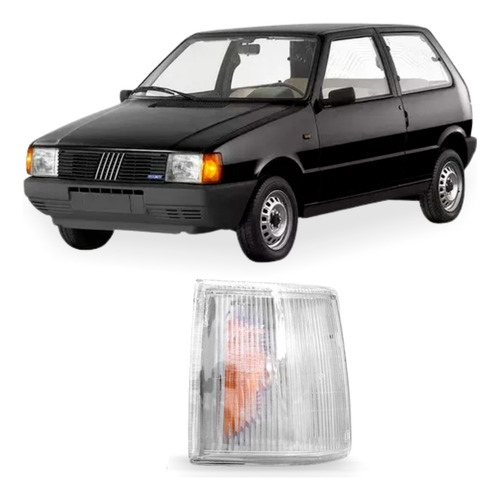 Farol Para Uno 1991 A 2003 Cristal Sem Tampa Direito