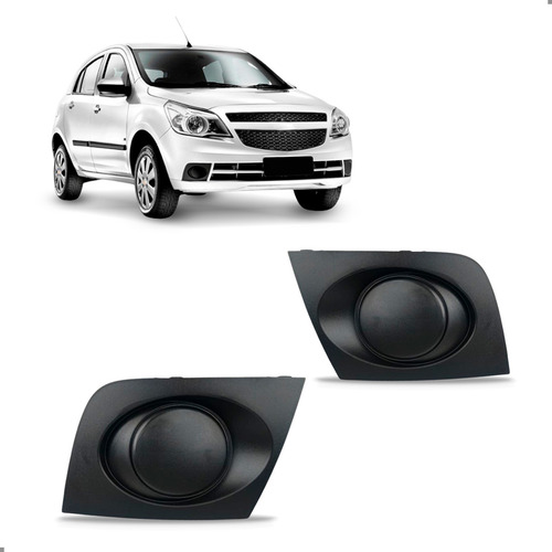 Par Grade Milha Parachoque Para Agile 2009 A 2014 Sem Furo Par Ambos Lados