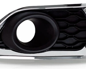 Par Grade Moldura Farol Milha Sandero Cromada 2015 2016 2017 Preto Com Cromado Ambos Os Lados