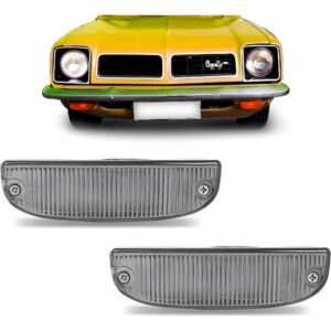 Par Lanterna Traseira Brasília Moderna 78 79 80 81 82 Âmbar Cinza