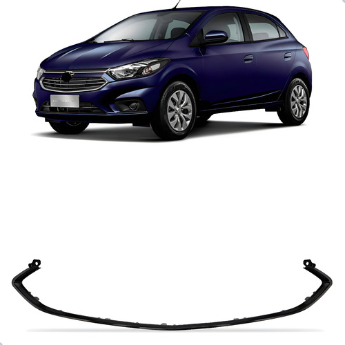 Régua Friso Da Grade Inferior Para Onix Prisma 2017 Ate 2019 Preto