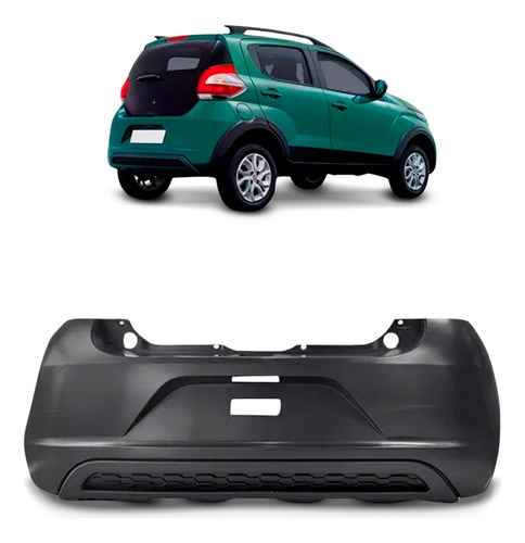 Parachoque Traseiro Para Fiat Mobi Way 2016 A 2021 1a Linha