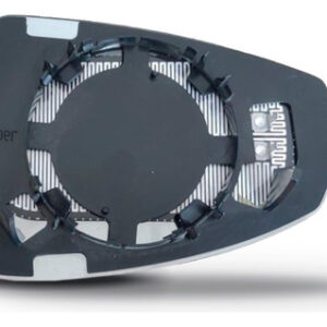 Kit Pisca E Lente Do Retrovisor Para Audi 2013a2016 Direito Preto