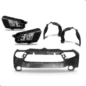 Kit Parachoque Para Toro 2016 A 2021 Parabarros E Farol Preto