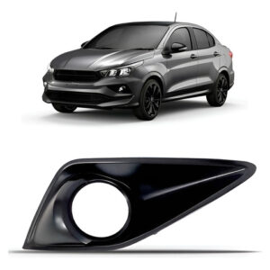 Moldura  Aro Farol De Milha Cronos 17/22 - Preta C/ Milha Le Preto Direito