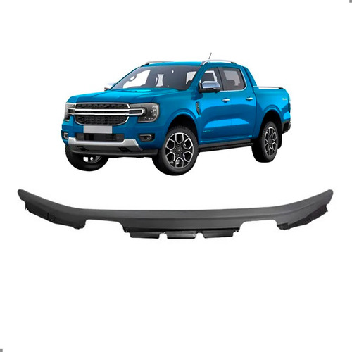 Spoiler Parachoque Dianteiro Para Ranger Limited 2024 A 2026 Preto