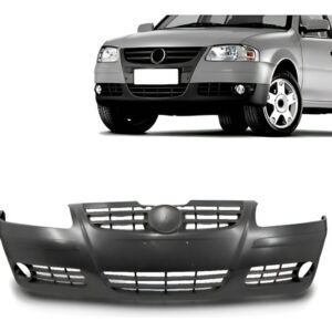 Parachoque Dianteiro Gol G4 06 A 10 Liso/rizado C/ Furo Novo Preto