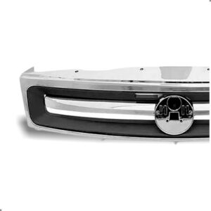 Grade Radiador Para Fiat Palio Economy 2010 A 2013 Prateado Brilhante