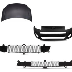 Kit Frente Para Palio 12 A 2017 Capo Milha Parachoque Grade Preto