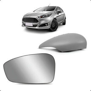 Kit Capa E Lente Retrovisor New Fiesta 2011 A 2019 Esquerdo Esquerdo