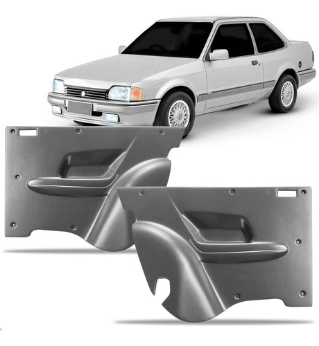 Par Forro Porta Traseiro Vw Apollo 1990 A 1992 2 Portas Cinza