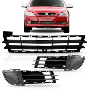 Kit Grade Parachoque Astra 2003 04 05 06 A 2012 Sem Furo. Preto
