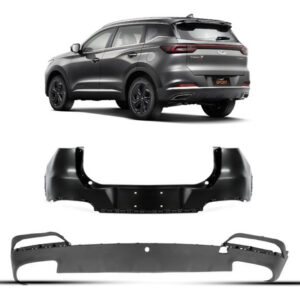 Kit Parachoque Traseiro E Spoiler Tiggo 7 Sport 2024 25 2026 Preto