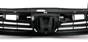 Grade Radiador Para Civic 2012 A 2015 Sem Friso Com Suporte Preto