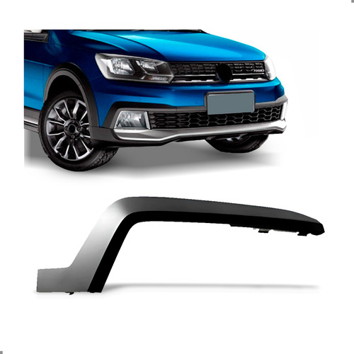Grade Parachoque Para Volkswagen Saveiro Cross G7 17 A 2022 Direito Passageiro