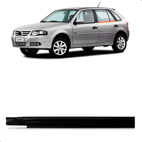 Pestana Porta Gol Giii Giv 1995 A 2008 Traseira 4p Interna  Direito