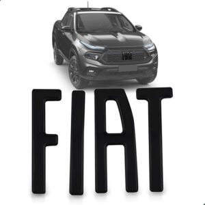 Kit Logo Grade Dianteira E Volante Para Fiat Toro 2022 2023
