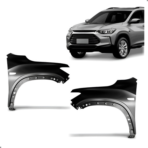 Par Paralama Tracker 2020 A 2025 Com Furo Pisca