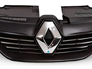 Grade Radiador Sandero Logan 2014 A 2019  C/ Cinturão Preto